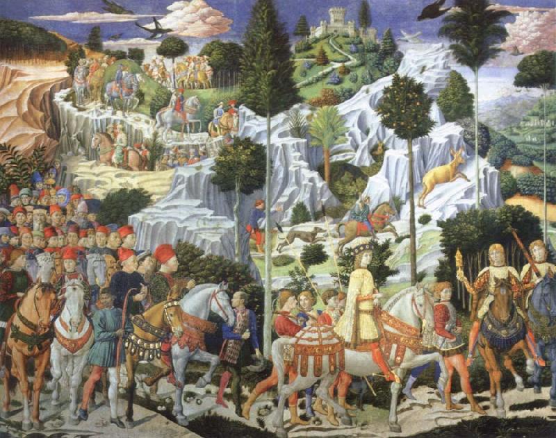Journey of the Magi to Bethlehem, Benozzo Gozzoli